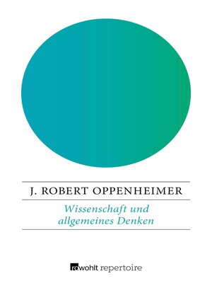 cover image of Wissenschaft und allgemeines Denken